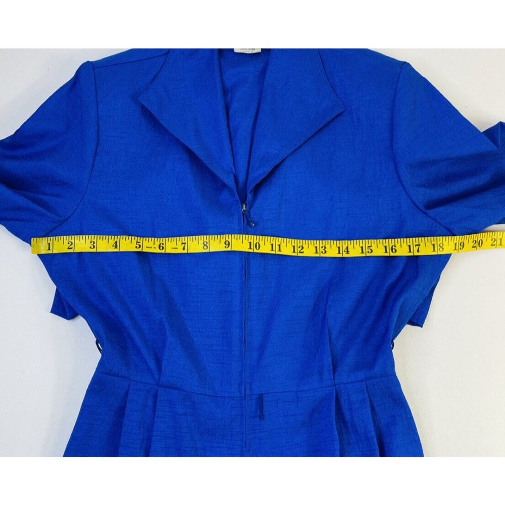 Vintage Collared Pleated Structured Jumpsuit Pant… - image 6